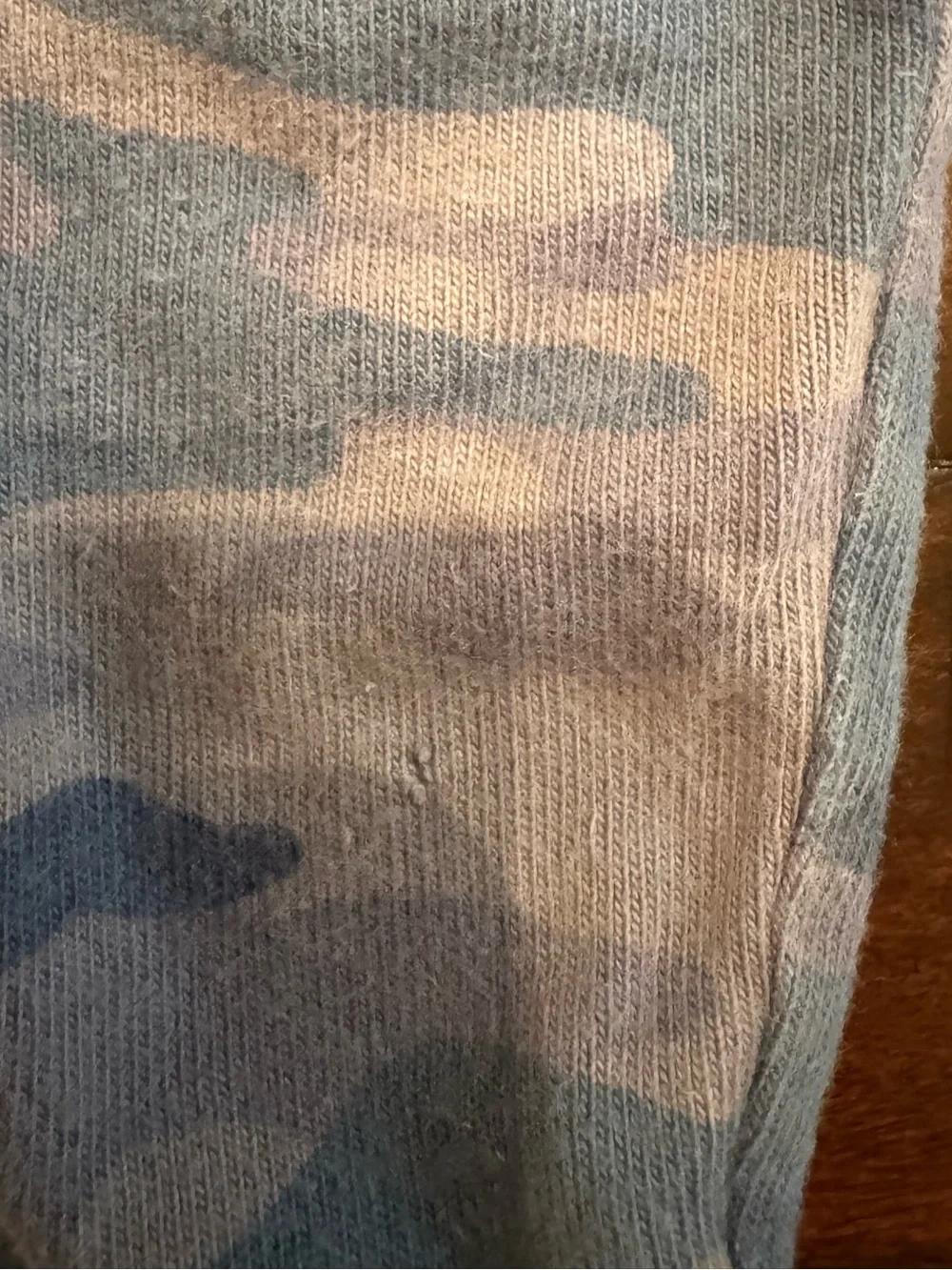 GAP Baby Gray and Blue Camo Knit Snap One Piece 18 - 24 months